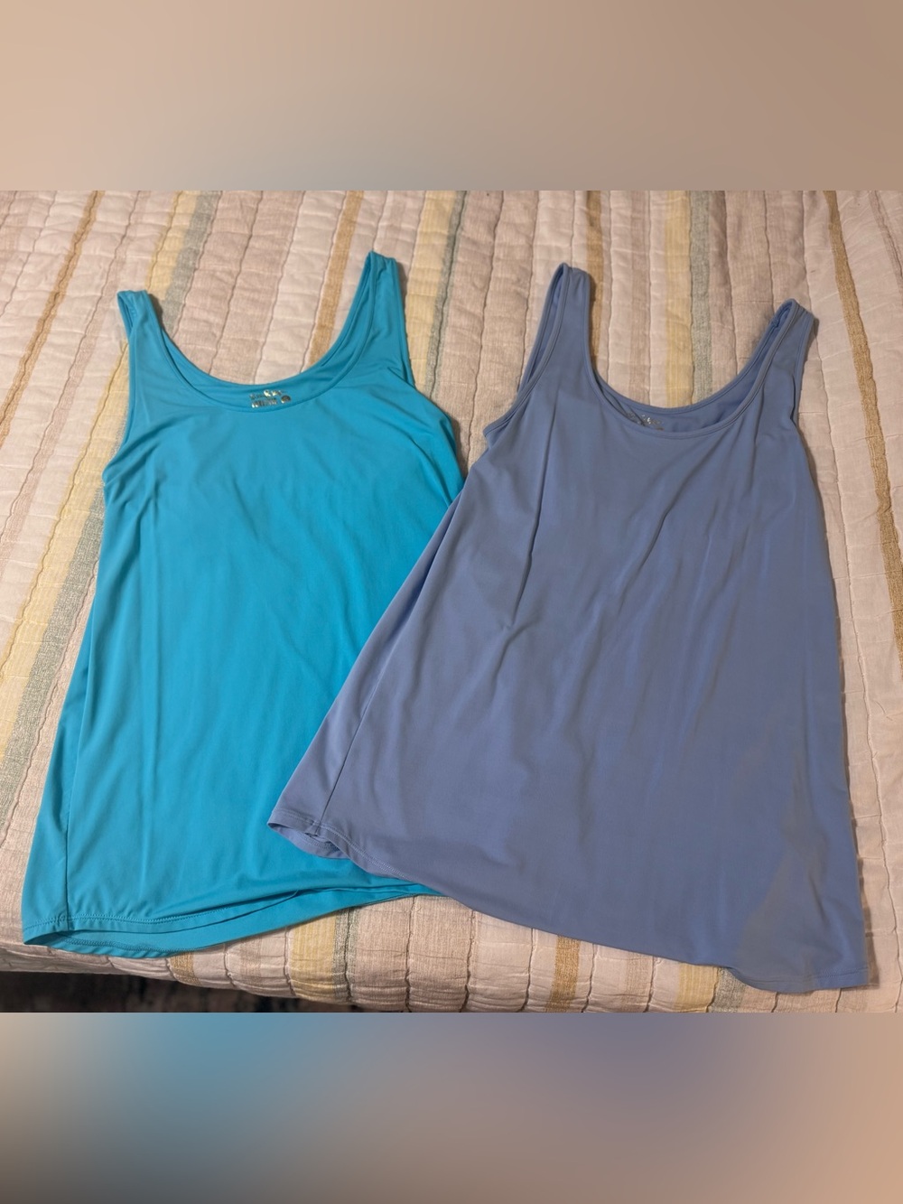 Lilly Pulitzer Scoop Neck Tank Duo - Teal & Periwinkle Blue *2 pack!*